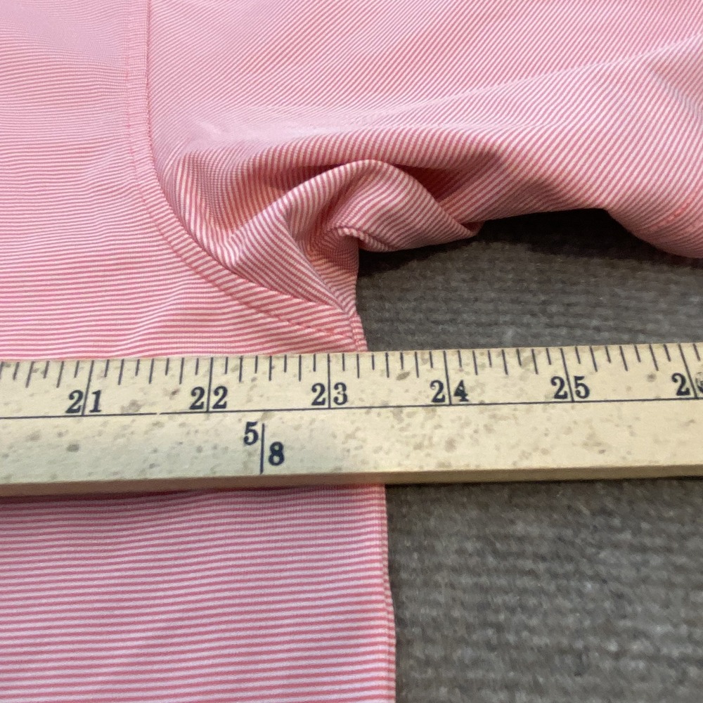 Southern Tide Pink Polo with White Contrast Collar golf polo - Picture 7 of 9